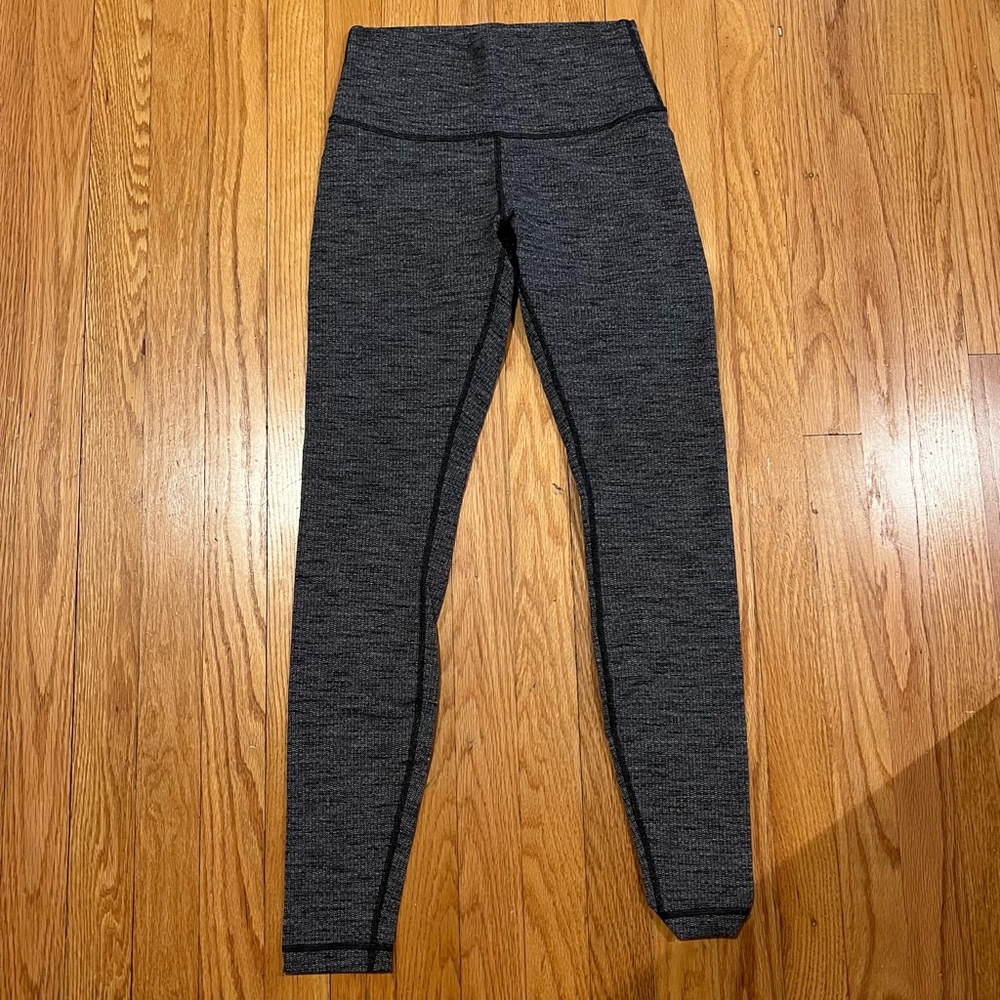 Grey thick lululemon leggings, size 4